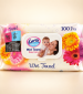 Șervețele umede Lara Baby Soft Gerbera 100buc