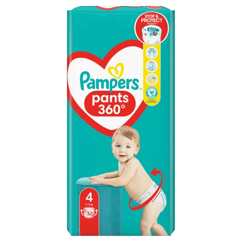 Pampers Pants Chilotei nr 4 52 buc-Ph Pampers Pants Chilotei nr 4 52 buc