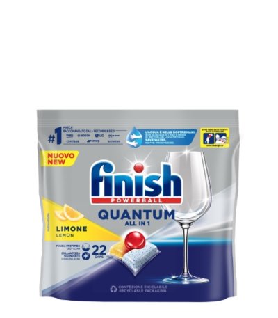 Pastile masina spalat vase Finish Quantum 22 buc