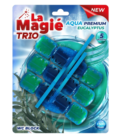 Bloc WC La Magie eucalyptus Trio 3buc