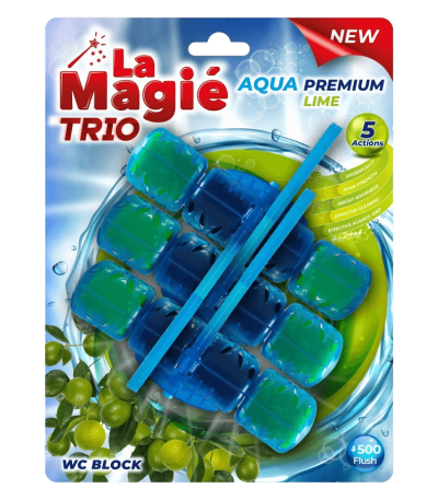 Bloc WC La Magie lime Trio 3buc