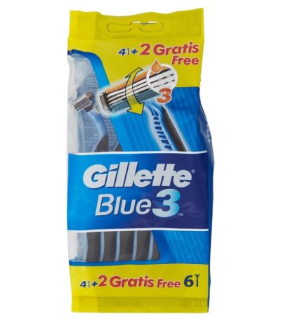 Aparat de ras Gillette Blue III 4+2 buc