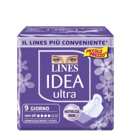Absorbante Lines Idea Ultra Giorno 9 buc