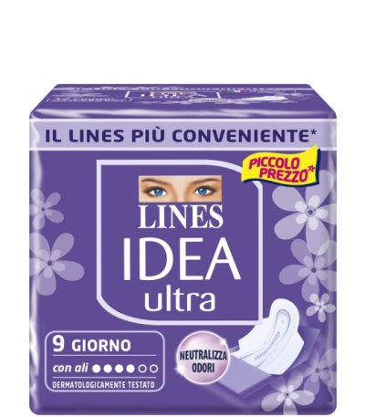 Absorbante Lines Idea Ultra Giorno 9 buc